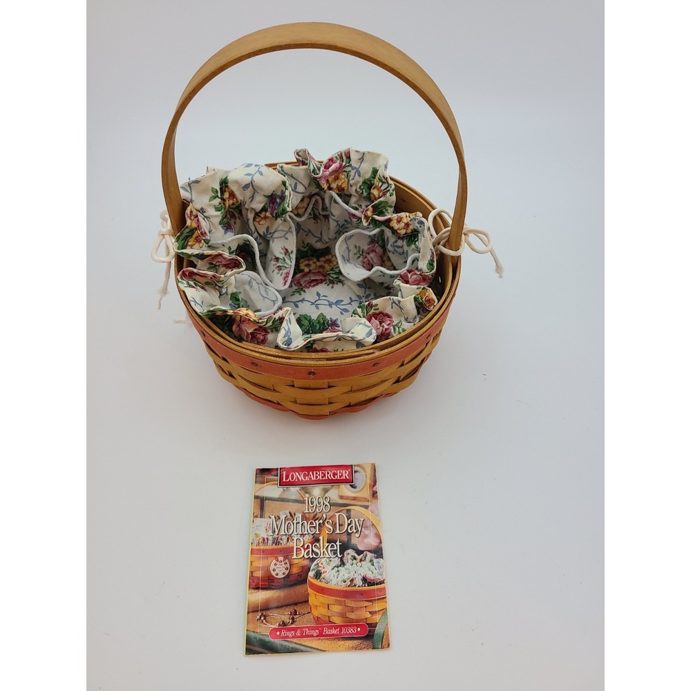 VTG 1998 Mothers Day Rings and Things Longaberger Basket.